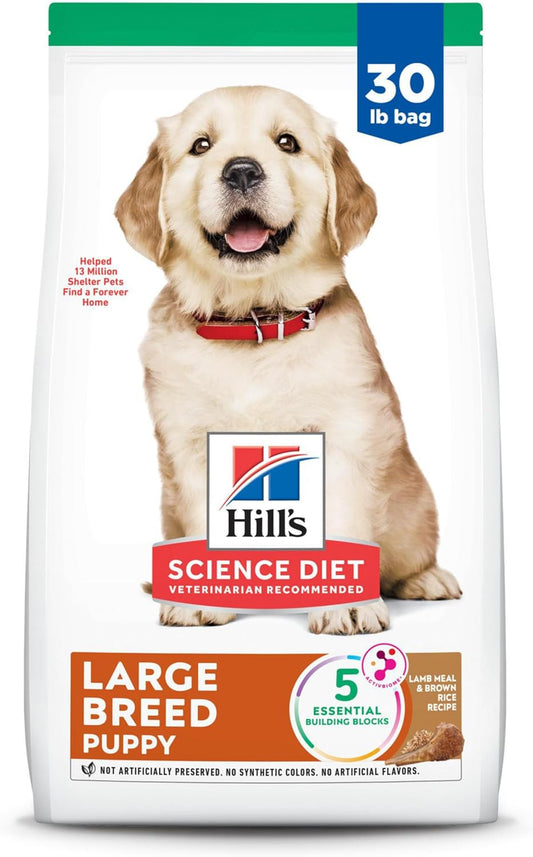Puppy Large Breed Lamb Meal & Brown Rice Recipe Dry Dog Food, 30 Lb. Bag